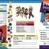 A child 's progress chart with numbers, shapes and colors.