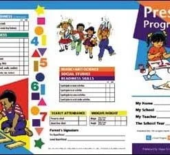 A child 's progress chart with numbers, shapes and colors.