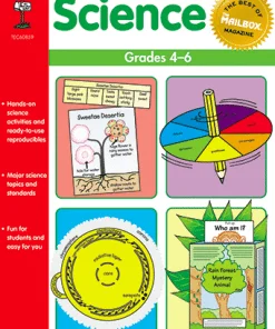 A book cover with four different types of science.