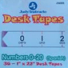 A package of desk tapes with numbers 0-2 0 in spanish.