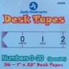 A package of desk tapes with numbers 0-2 0 in spanish.