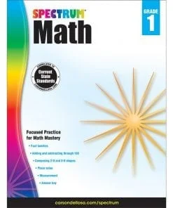 A book cover with the title of spectrum math 1.