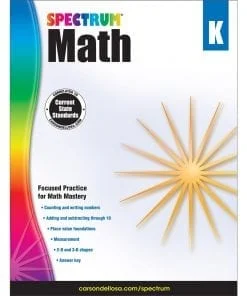 A book cover with the title of spectrum math.