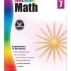 A book cover with the title of spectrum math 7.