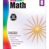 A book cover with the title of spectrum math 8.