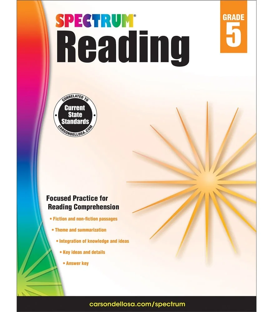 Spectrum reading workbook grade 5