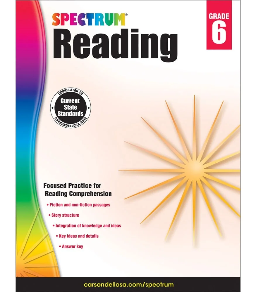 Spectrum reading workbook grade 6
