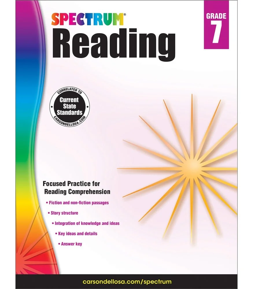 Spectrum reading workbook grade 7
