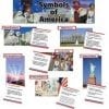 A poster of the symbols of america with pictures and text.