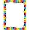 A colorful frame with many different colored blocks.