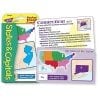 A pocket flash card of the states and capitals.