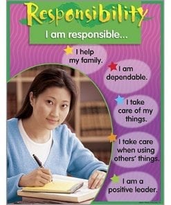 A poster of a person writing in a notebook.