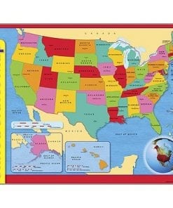 A map of the united states with all 5 0 states.