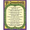 A poster of ten commandments with the words " ten commandments ".