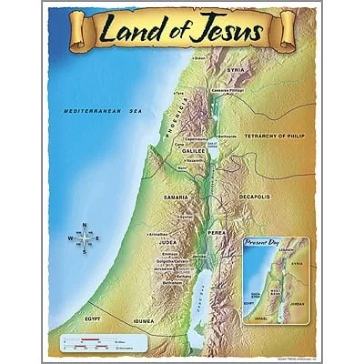 A map of the land of jesus
