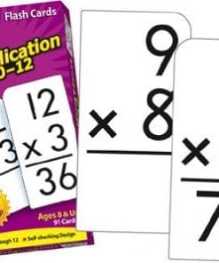 A picture of the front and back covers of the flash cards.