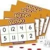 A set of bingo cards with numbers for the number ten.
