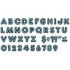 A set of letters and numbers in blue