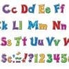 A set of colorful letters and numbers.