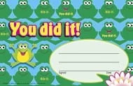 You did it!Frogs Recognition Awards