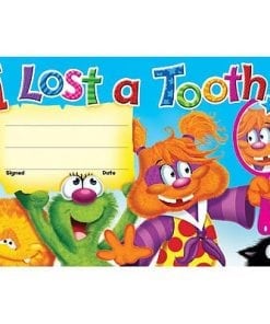 A picture of the tooth fairy with the words " i lost a tooth ".