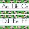 A set of monkey themed alphabet strips.