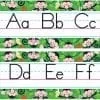 A set of monkey themed alphabet strips.