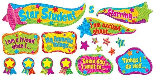 A bunch of colorful stickers that are on the wall