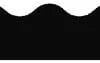 A black and white picture of a wave shaped border.