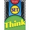 A poster with the words " think " and " ready " on it.
