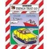 A book cover with two people in the back of a car.