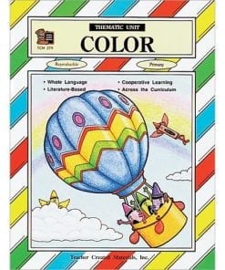 A book with pictures of a cat and a balloon.