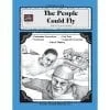 A book cover with an image of people flying.