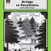A book cover with trees and buildings in the background.