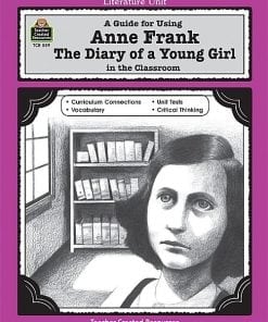 A book cover with an image of anne frank.