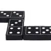 A black and white domino set on top of a table.