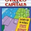 A book cover with the states and capitals