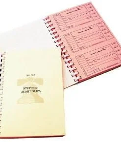 A spiral bound book with a pink cover.