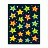 A sheet of stickers with stars on it.