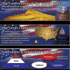 Three different banners with the us constitution, federalism and the great compromise.