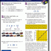 A poster with multiple pictures of cars and graphs.