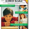 A book cover with pictures of children and books.