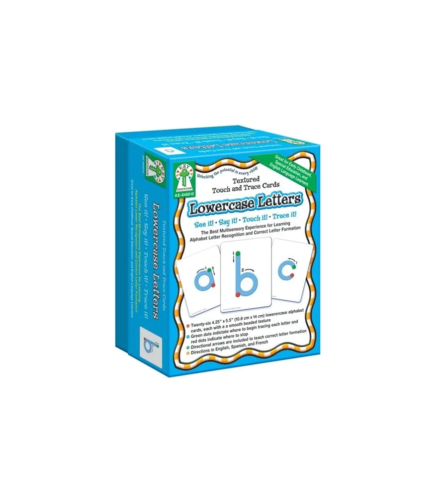 A box of letters and numbers for kids to learn