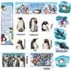 A penguin themed classroom with many different activities.