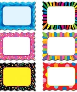 A set of six frames with different designs.