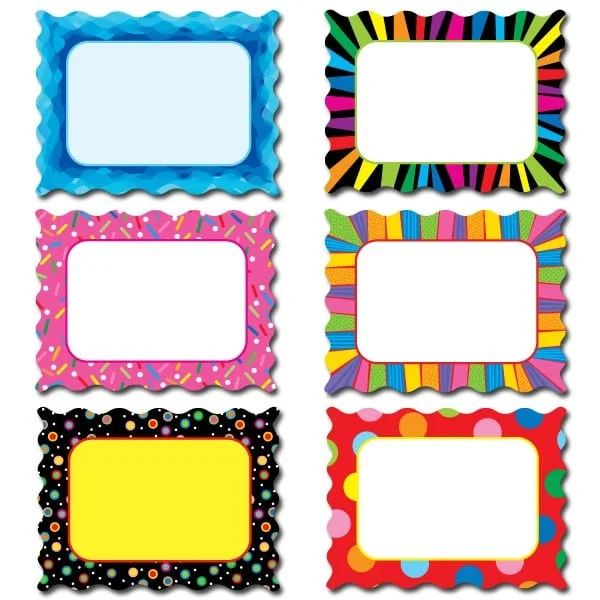 A set of six frames with different designs.