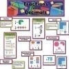 A poster of fractions and decimals