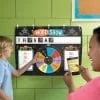 Two people are playing a game of trivia.