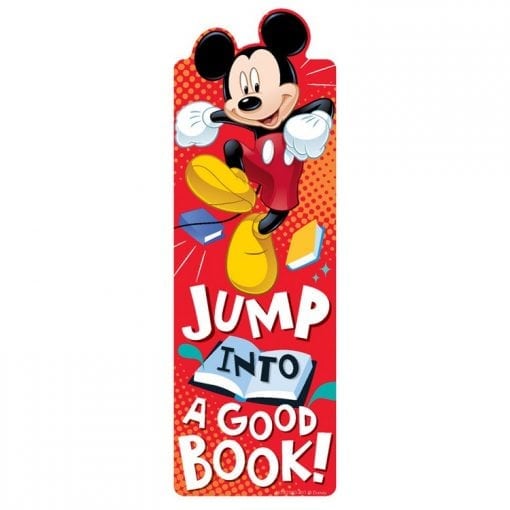 Mickey mouse jump into a Mickey Bookmarks for Kids.