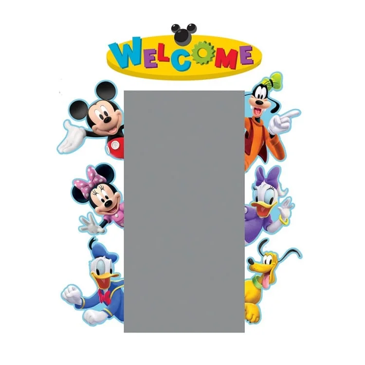 A picture frame with mickey mouse and friends.